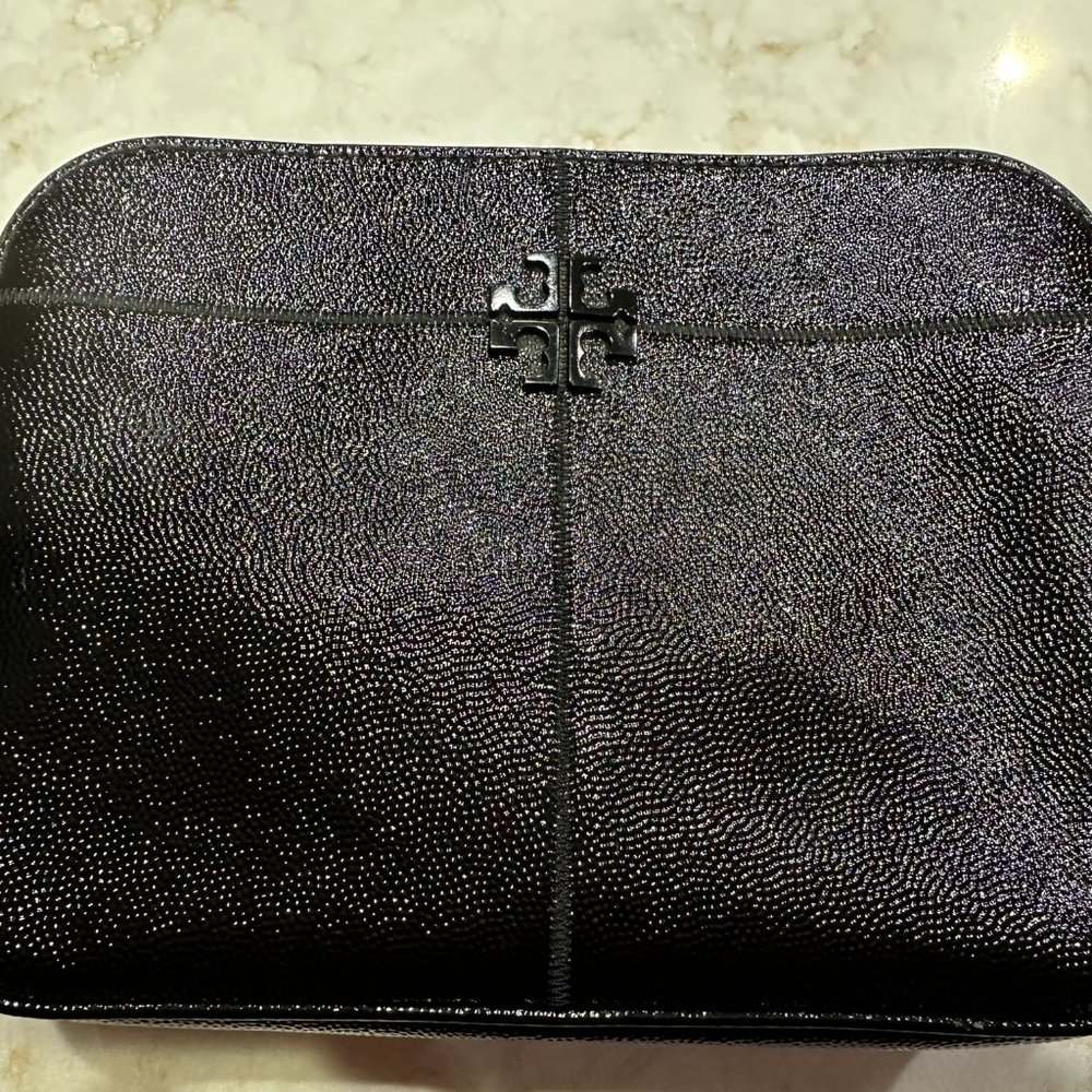 Tory Burch Ivy Black Patent Leather Crossbody